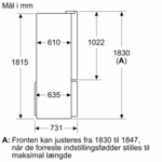 Bosch KFN96AXEA Køl/frys kombination